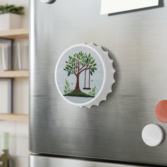 Nature-Inspired Bottle Opener with Tree Embroidery Design: Bring Nature Into Your Home