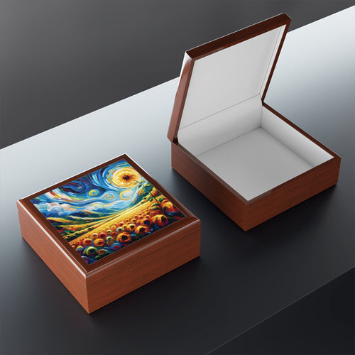 The Perfect Gift for Nature Lovers: Vibrant Sunflower Jewelry Box