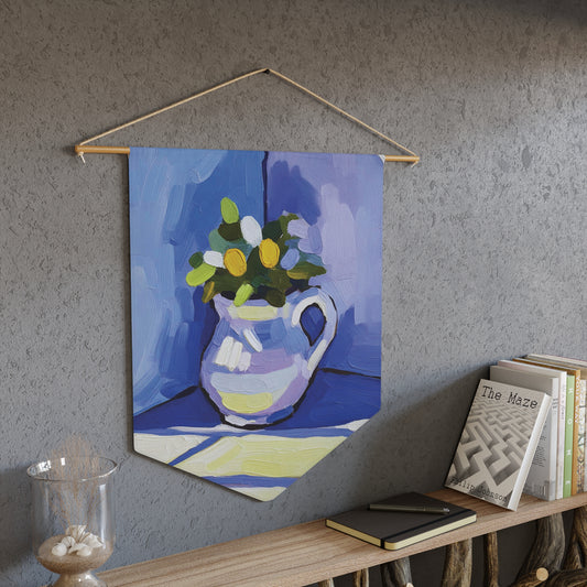 Charming Floral Pennant Banner, Colorful Wall Decor, Home Aesthetic, Perfect for Gatherings, Fun Celebrations, Farmhouse Style